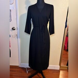 Babaton Elegant Black Long Sleeve Dress